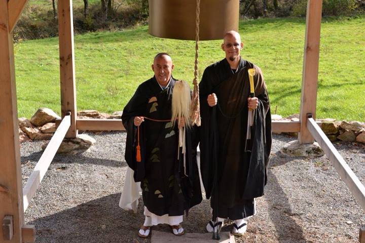 Master Kosen and Loïc Daoyi Kosho Vuillemin