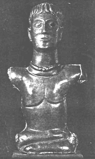 Statue galo-romana, zazen posture