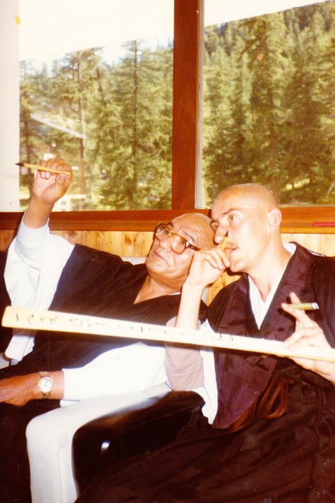 Maître Taisen Deshimaru et Kosen Tibaut