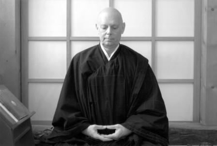 Master Keisen Vuillemin practicing zazen