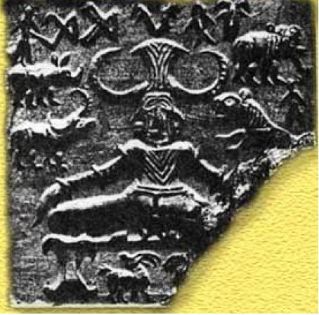 Zazen en sello de la civilización Harappa 27OO a.c.