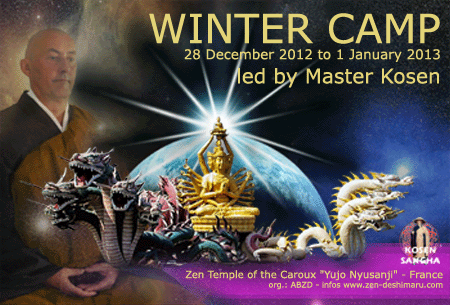 Camp d'hiver, 5 jours de méditation zen au temple zen du Caroux