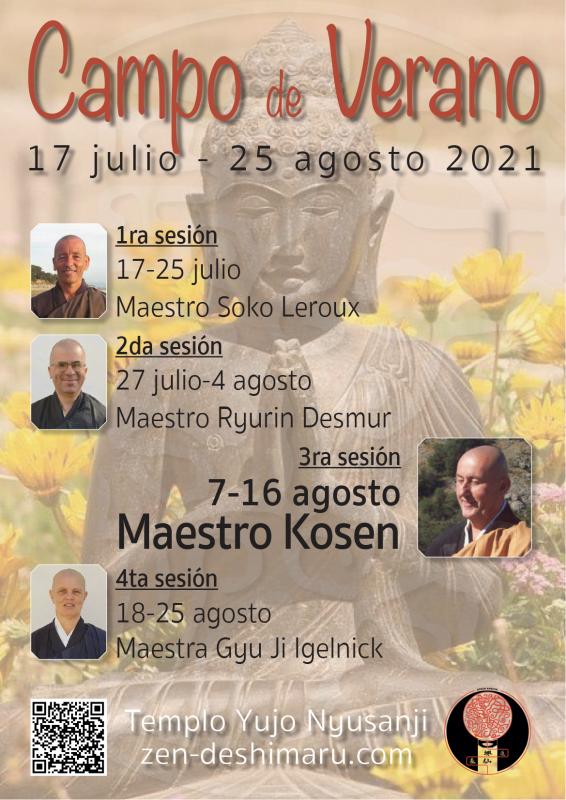 Campo de verano 2021 Campo de verano 2021: Zazen la méditation Zen, Templo del Caroux cerca de Montpellier