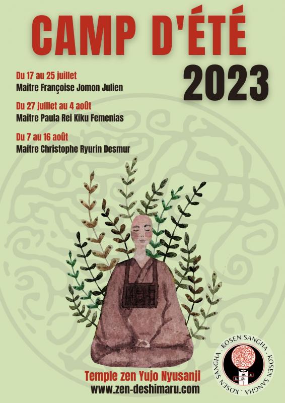 Camp d'été 2023 Camp d'été 2023: Zazen la méditation Zen, Temple du Caroux près de Montpellier