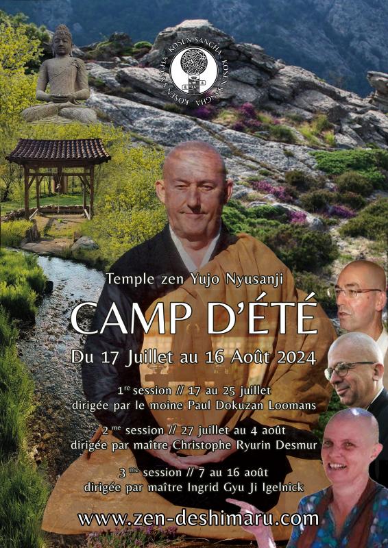 Camp d'été 2024: Zazen la méditation Zen, Temple du Caroux près de Montpellier