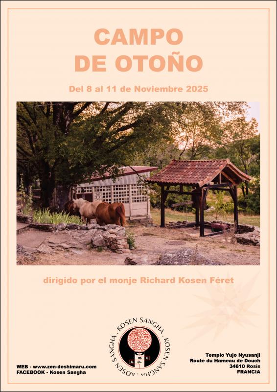 Campo de otoño 2025 : Zazen la méditation Zen, Templo del Caroux cerca de Montpellier