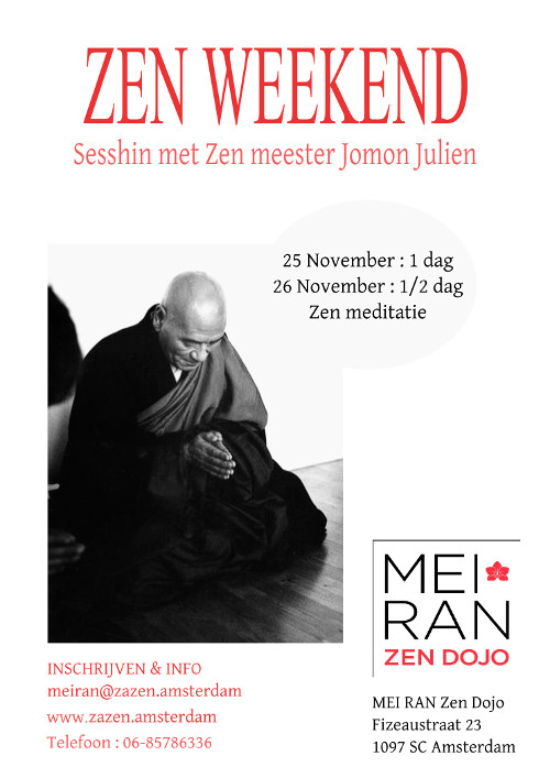 Sesshin d'Amsterdam novembre 2017