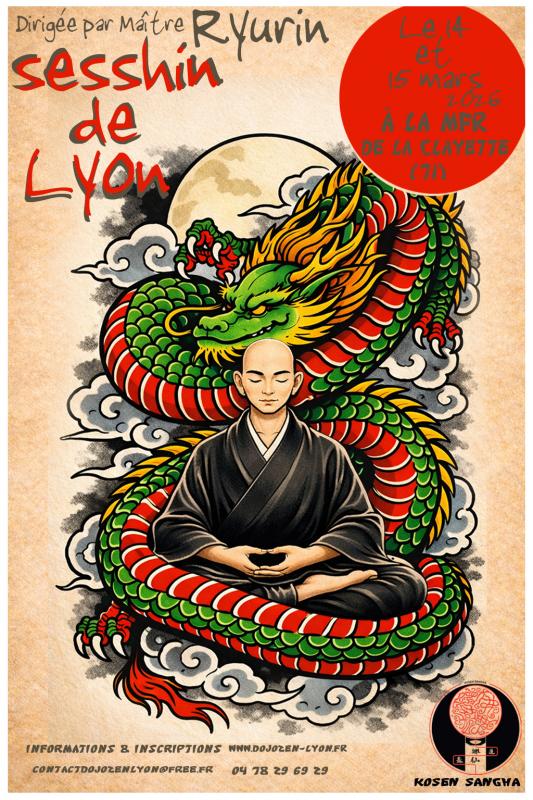 Sesshin of Lyon 2026 : Zazen the méditation Zen, Zen Dojo of Lyon