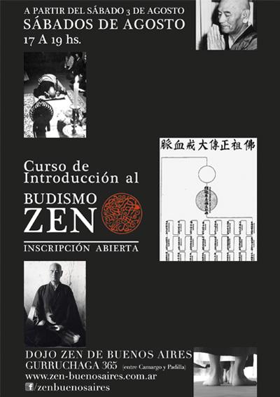 curso de introducción al budismo zen agosto 2013, dojo zen de buenos aires