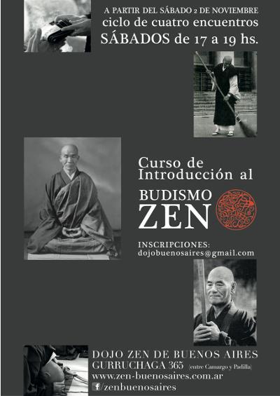 Introducción al Zen - Dojo de Buenos Aires. Curso en noviembre