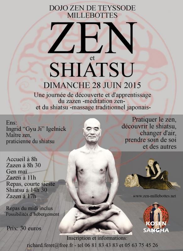 Journée de zazen et shiatsu au dojo zen de Teyssode (Tarn)