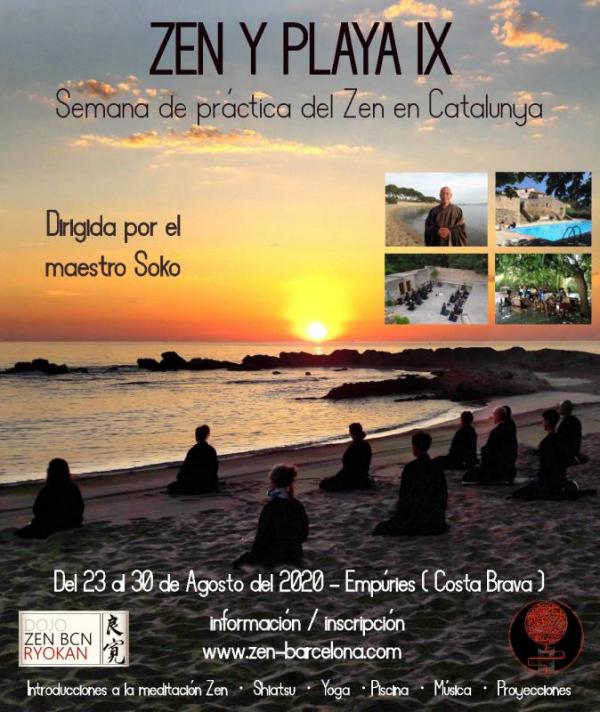 Zen Meditation Zen y Playa IX Catalunya end of August