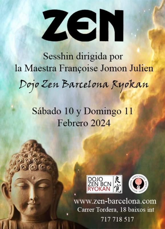 Día y medio meditación en Dojo Zen Barcelona Ryokan  Fraçoise Jomon Julien