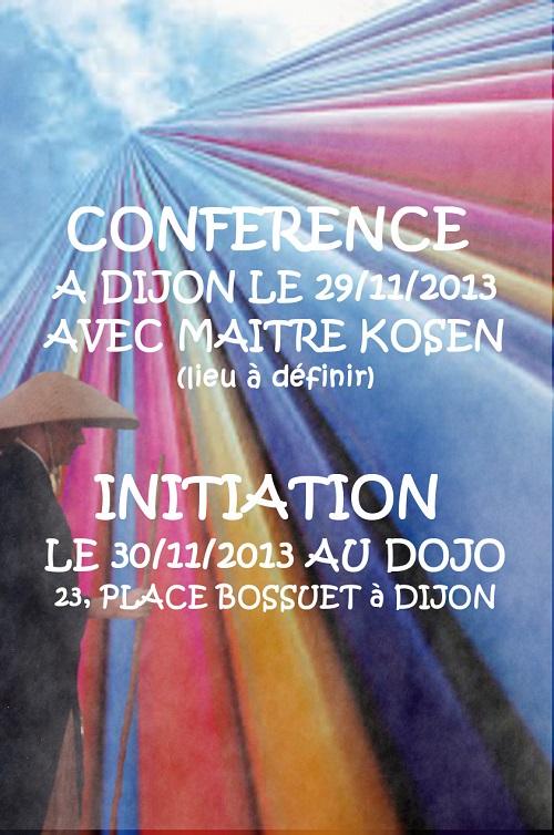 Conférence sur le Zen de Maitre Kosen à Dijon