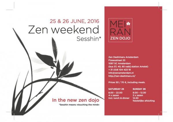 intensivo de meditación zen en Amsterdam el 25 y 26 de junio