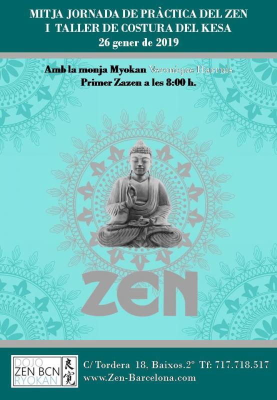 Jornada de meditación y costura Enero 2019 al dojo zen de Barcelona