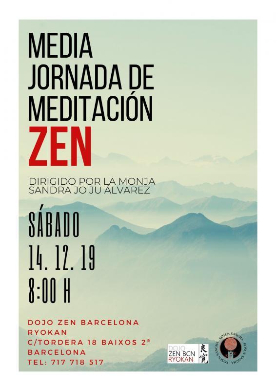 Zen - Media Jornada Meditación 14 de Diciembre 2019 Dojo Zen Ryokan - Practica con la Associacion Budista Zen Deshimaru