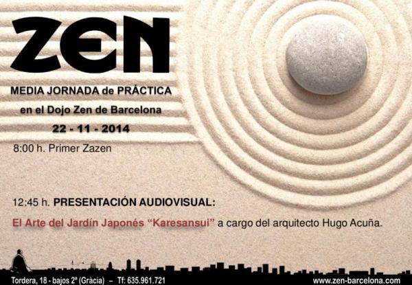 Media Jornada práctica de zazen Dojo Barcelona