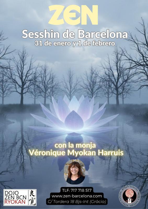 Sesshin monja Véronique Myokan Harruis Dojo Zen Barcelona Ryokan 2026