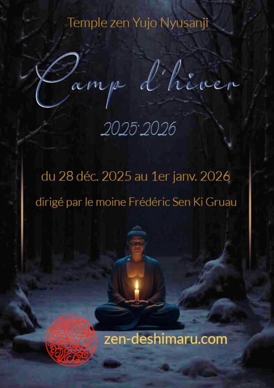 Camp d'hiver 2025 : Zazen la méditation Zen, Temple du Caroux près de Montpellier