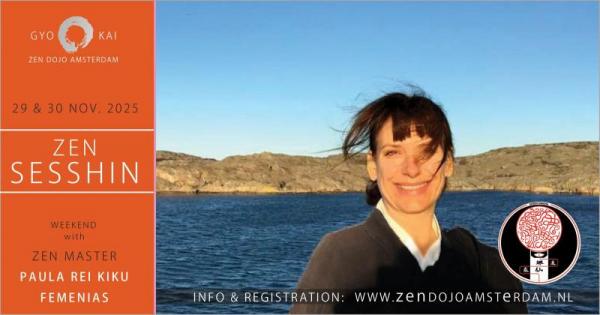 Affiche sesshin d'Amsterdam novembre 2025
