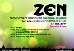 Puertas abiertas Dojo Zen Barcelona