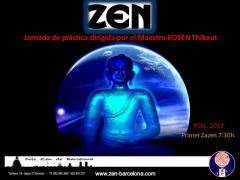 Jornada de práctica del Zen dirigida por el Maestro Kosen en el dojo de barcelona, 8 diciembre