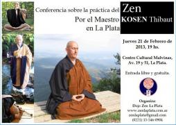 Conferencia en La Plata : la práctica del Budismo Zen, por el Maestro Kosen
