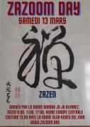 Calligraphie "zazen" de Toshiro