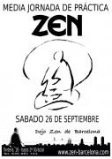 Práctica media jornada dojo zen Barcelona