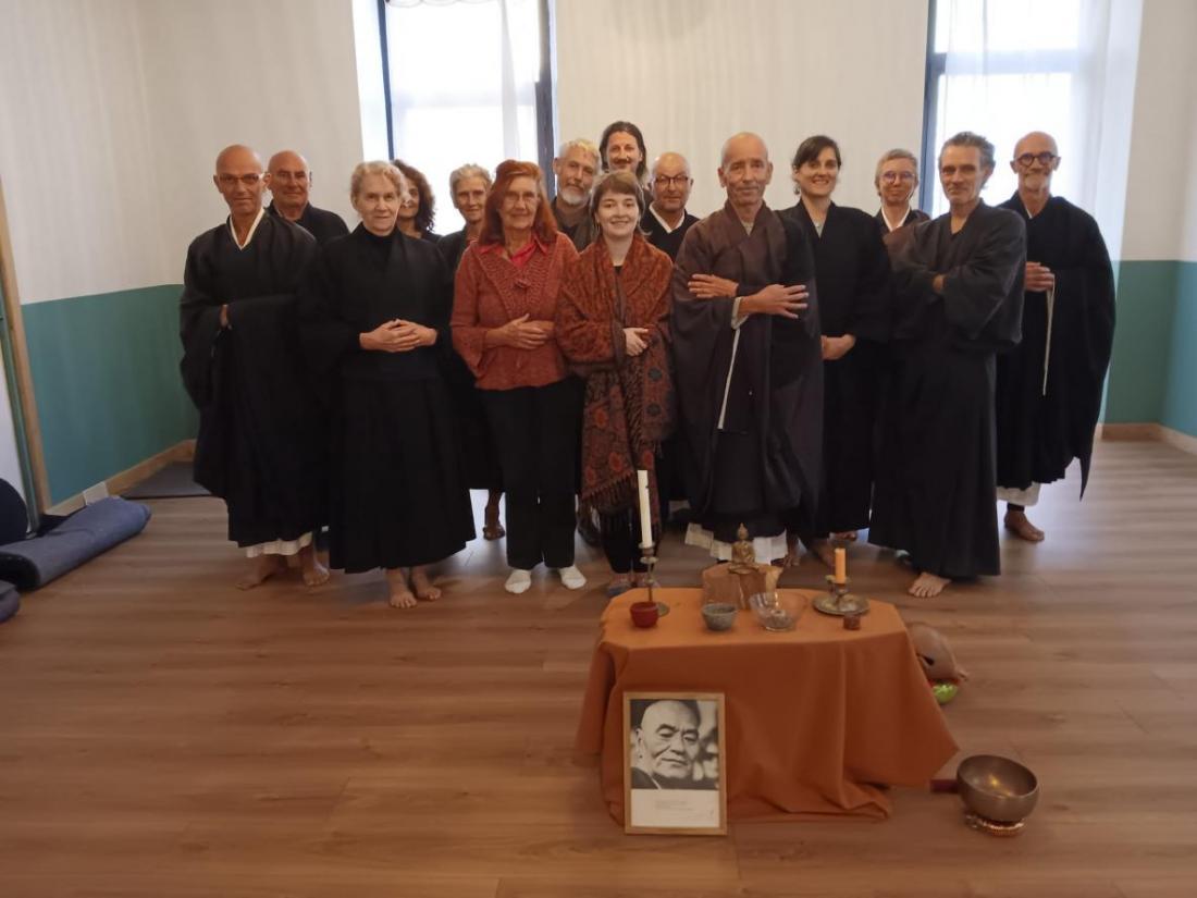 Les participants à la première journée de zazen à Foix